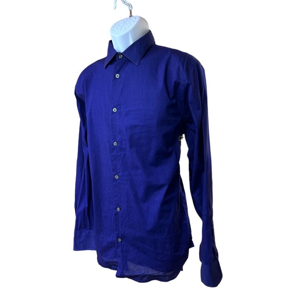 Sz L 16-16.5 Long Sleeve Banana Republic Slim Fit Button Down - Picture 5 of 6